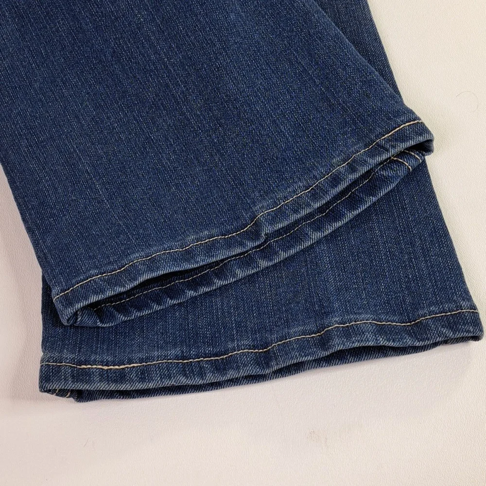 Wrangler Bootcut Mid-Rise Blue Jeans Size 7/8 ×32 Style 10MWBAR - Picture 12 of 15
